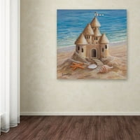 Védjegy Szépművészeti „Sand Castle” vászon művészete: Susan Rios