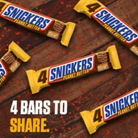 Snickers mogyoróvaj négyzet cukorka csokoládé, részvény mérete-3.56 oz