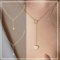 Őszi megtakarítás akár 50% off nyaklánc Aoujea nők Aranyozott titán rozsdamentes acél arany-szív lánc nyaklánc Ajándékok