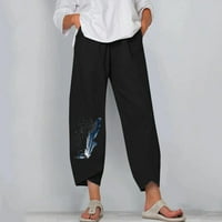 Gaecuw vászon nadrág Női széles lábú nadrág plusz méretű normál Fit hosszú nadrág Lounge nadrág Sweatpants laza bő