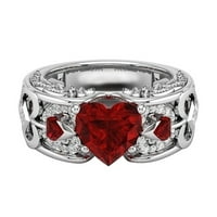 Gyűrűk nőknek Valentin-napi eljegyzési jegygyűrű szív alakú gyűrű Ötvözet Ékszerek