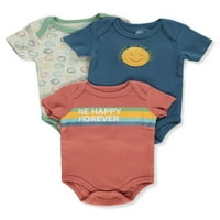 Millie & Myles Baby Boys ' Happy Bodysuits-kék multi, - hónapok