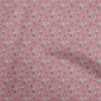oneOone pamut selyem rózsaszín Szövet virágos szövet varrás nyomtatott kézműves szövet az udvaron széles