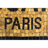 Párizsmozaik Festés nyomtatás csomagolt vászonra