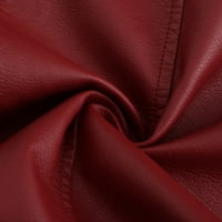 Női kabátok Alkalmi Női közepes hosszúságú bőrdzseki tavaszi és divatos Brit kabát eladó vagy Clearance piros