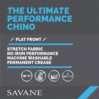 Savane Férfi Lapos elülső Ultimate Performance Chino nadrág
