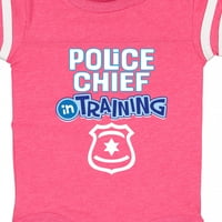 Inktastic rendőrfőnök képzés fiúk ruházati ajándék baba fiú Body