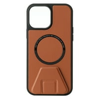 Mágneses tok iPhone 13-hoz,Kickstand,Ütésálló Luxus PU bőr beépített mágnesek kör MagSafe töltő könnyű Slim Fit állvány