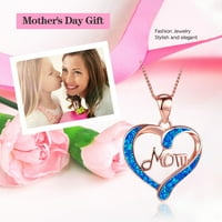 Nyakláncok nőknek divatos Anyák napi ajándék nyaklánc ezüst szív anya medál nyaklánc ékszer ajándékok nőknek születésnap
