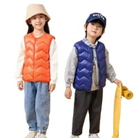 Esaierr Baby Boys ' Down Coats & Vest Puffer Jacket kisgyermek lányok Ujjatlan Egyszínű cipzáras mellény 2-10y