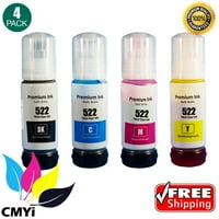 CMYi kompatibilis Epson EcoTank palackok: T Fekete, T Cián, t bíbor, t sárga az ET- & ET-4700 kifejezéshez