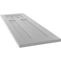 Ekena Millwork 15 W 76 H True Fit PVC San Antonio misszió stílusú rögzített redőnyök, alapozva