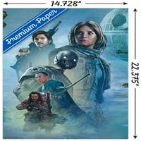 Csillagok Háborúja: Rogue One-Ünnepi Falfestmény Poszter, 14.725 22.375