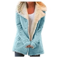 Hosszú mellény kabát nőknek Teljes cipzáras pulóver női téli kompozit kabát plusz meleg hajtókák túlsúlyosak női méret