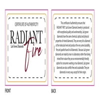 Radiant Fire® 14KR 1 2Ct Moissanite Solitaire Ring