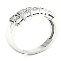 Imperial 1 2Ct TDW Diamond 14K Fehér Arany Öt Stone Anniversary Band