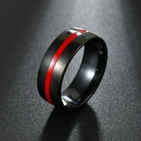 Yuehao kiegészítők gyűrűk pár gyűrű fa gabona titán acél szív három réteg gyűrű gyűrű készlet i