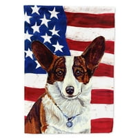 Amerikai zászló Corgi kerti zászlóval