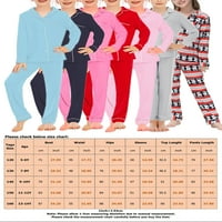 Grianlook Lányok Pizsama Szett Gomb Lefelé Loungewear Egyszínű Hálóruha Gyerek Lány Egyetlen Mellű Hálóruha Állat Nyomtatás