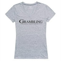 Republic Apparel 520-170-H08-Grambling State University Női Pecsét Póló-Heather Grey, Nagy