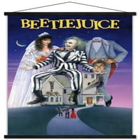 Beetlejuice-egy lapos fali poszter fa mágneses kerettel, 22.375 34