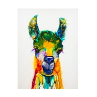 Leslie Franklin 'llama rama' vászon művészet