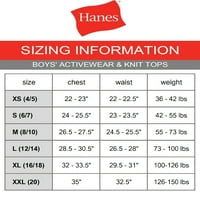 Hanes Boys EcoSmart Fleece Teljes Cipzáras Kapucnis Kabát, Méretek 4-18