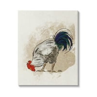 Stupell Parasztház Csirke Ország Állat Állatok És Rovarok Festmény Galéria Csomagolva Vászon Nyomtatás Wall Art