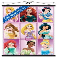 Disney Princess-rács fali poszter fa mágneses kerettel, 22.375 34