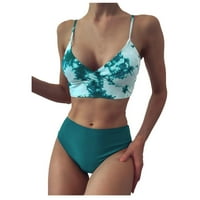 Bikini Női Clearance Bandeau kötés Bikini szett Push-Up brazil fürdőruha fürdőruha fürdőruha csökkentett