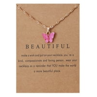 frehsky nyakláncok nőknek akril pillangó medál nyaklánc kulcscsont lánc ékszerek egyszerű-medál kiegészítők