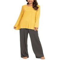 Egyedi árajánlatok női pizsama modális hosszú ujjú ing és nadrágos alsó ruházatkészletek