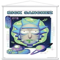 Rick és Morty-Rick Sanchez fali poszter mágneses kerettel, 22.375 34