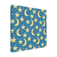 Fiorella Surface Design 'Sleepy Sky Pattern 28' Canvas Art