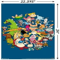 Nickelodeon csoport fali poszter Nyomócsapokkal, 22.375 34