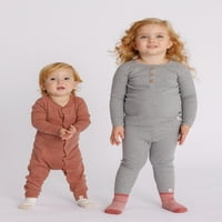 Easy-Peasy kisgyermek Unise Organic egyrészes pizsamák alvó, méretek 12m-24m