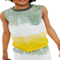 Wonder Nation Baby és kisgyermek fiú póló, tank teteje és rövidnadrág-készlete, 3 darab, méretek 12m-5T