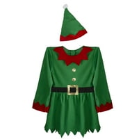 Northlight Elf Női karácsonyi díszes ruha jelmez felnőtteknek, L