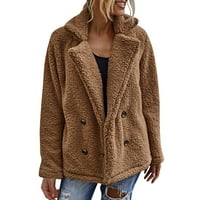 Beppter női téli Nyitott első puha Sherpa kabát zsebbel felsőruházat női Fuzzy kabát kabátok méret S-3XL