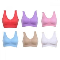 Állítható Lélegző Bralette Top Lovely Young s-3XL Női varrat nélküli szabadtéri Sport jóga fitnesz szilárd melltartó,