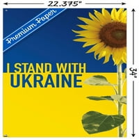 Állvány Ukrajna fali poszter Pushpins, 22.375 34