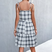 Cethrio nyári Maxi ruha nőknek-divat nyári alkalmi Hát nélküli nyomtatott kötés felső Camis Mini ruha fehér