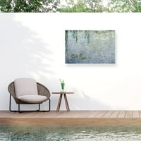 Claude Monet 'Waterlillies Morning II' kültéri, minden időjárási dekoráció