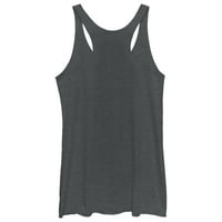 Karácsonyfa keresztszemes női szürke Heather grafikus Racerback Tank Top-Design az emberek 2XL