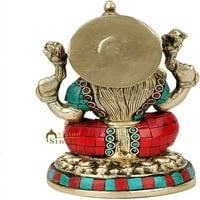 Istennő Lakshmi Szobor Hindu Laxmi Idol Vagyon Figura Dekoratív Diwali Ajándék