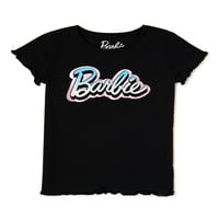 Barbie lányok saláta él klasszikus logó póló, méret 4-16