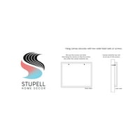 Stupell Industries Absztrakt Lila & Százszorszép Virágzik Botanikai & Virágos Festmény Galéria Csomagolt Vászon Nyomtatás