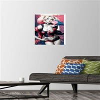 Képregény-Harley Quinn-csók fali poszter Nyomócsapokkal, 14.725 22.375