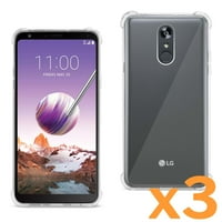 LG stylo tiszta lökhárító tok légpárnával, tiszta, hogy LG stylo 3-csomaggal használja