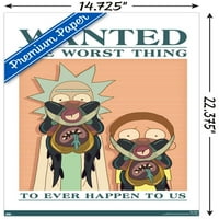 Rick És Morty-Wanted Fali Poszter, 14.725 22.375